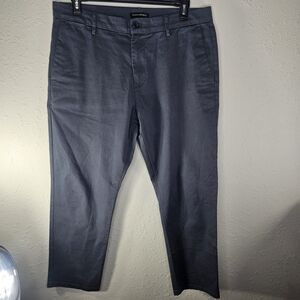 Banana Republic Pants Mens 36x32 Gray Chino Preppy Flat Front Business Casual